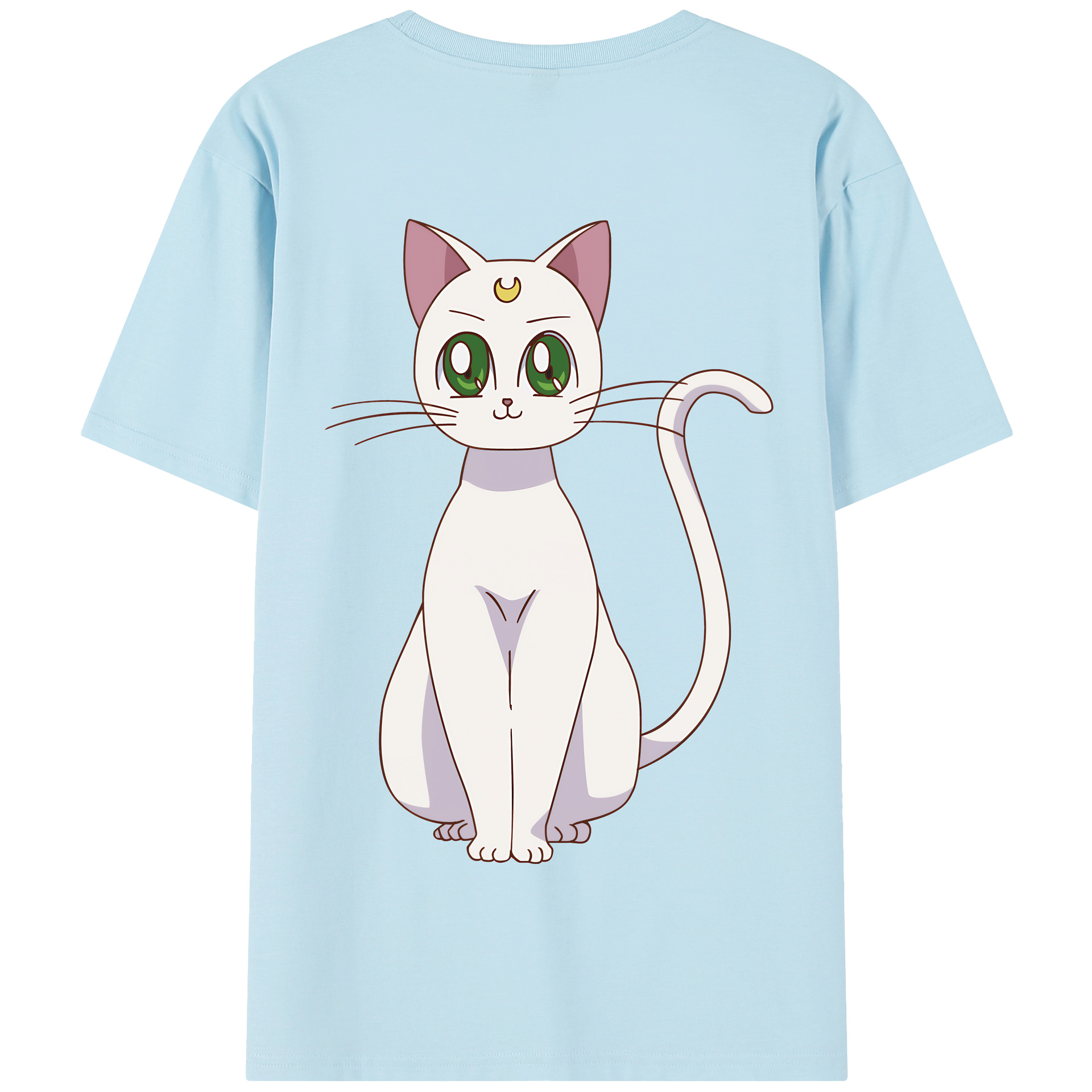 （画像用） 美少女戦士セーラームーン Sailor Moon 綿100％半袖Tシャツ（背面プリント）